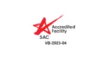 SAC Accredited Facility-Logo für akkreditierte Validierungs- und Verifizierungsdienste mit der Registrierungsnummer VB-2023-04.