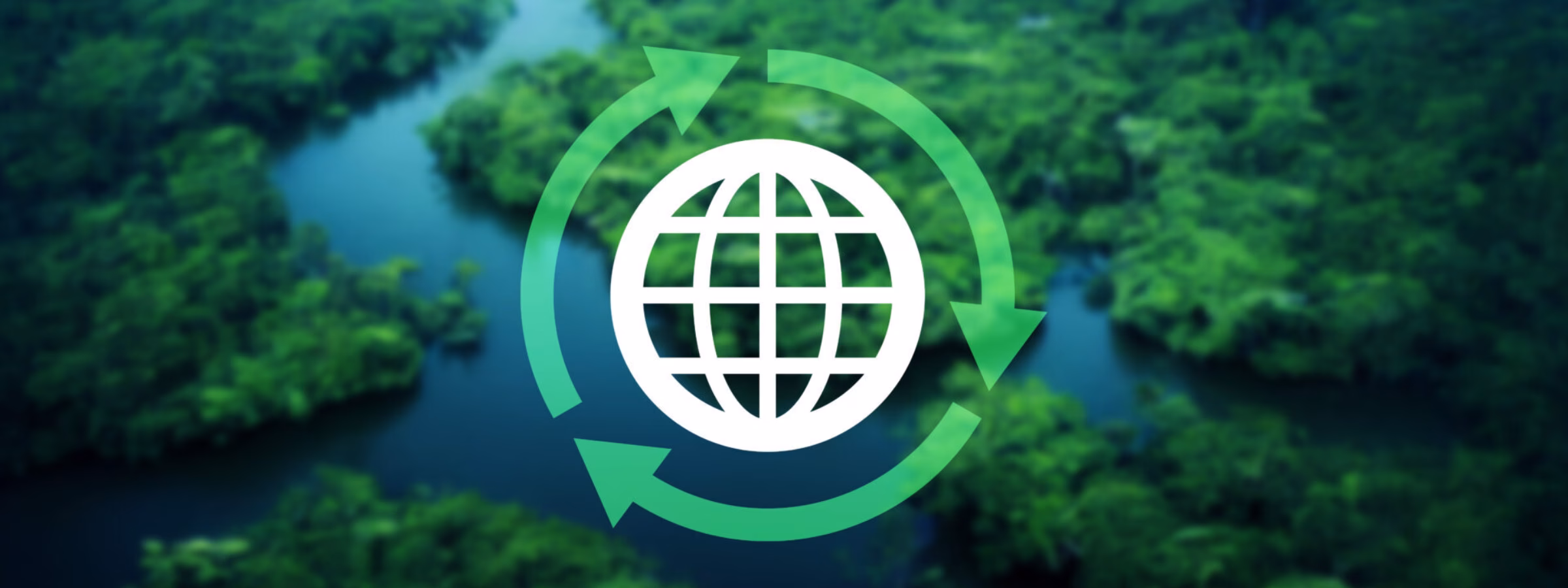 Visual representation of the circular economy, the reuse of raw materials, and the sustainable management of natural resources.