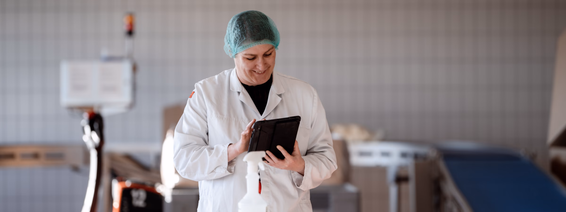 Registratie van kwaliteitsgegevens tijdens een controle in een productieomgeving.