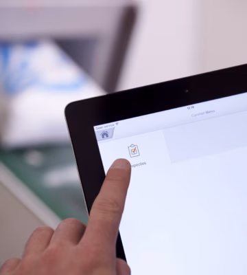 Touchscreen for digital registration or access control using a finger to select an option.