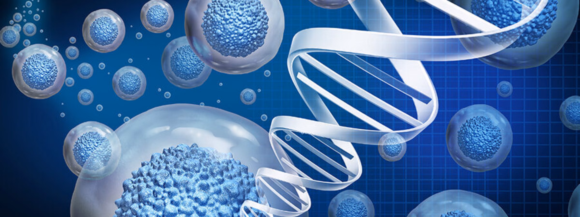 Regenerative medicine and therapeutic stem cell therapy to regrow damaged cells as treatment for disease for cellular treatment of injury or arthritis illness due to aging with 3D illustration.