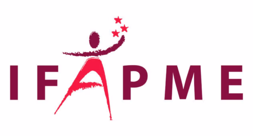 The IFAPME logo, featuring a wordmark and a stylized icon.