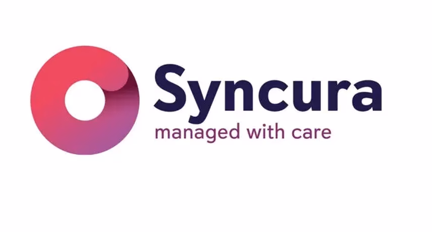 The Syncura logo, featuring both the graphic and word marks.