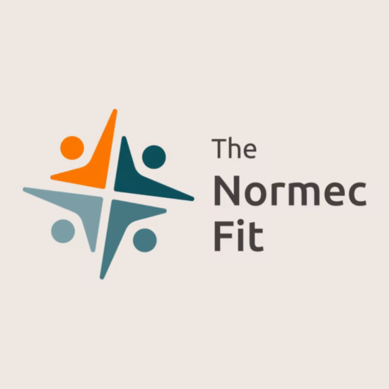 The Normec Fit logo in beige color.