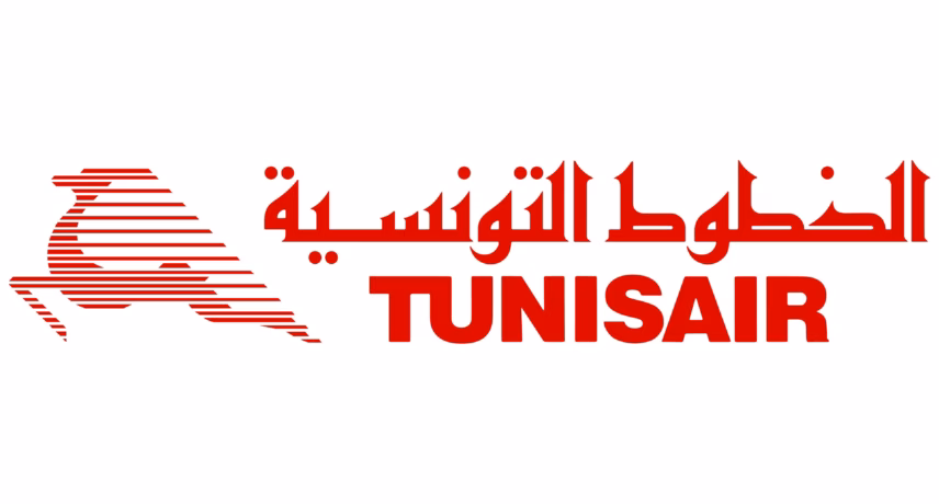 Tunisair logo with red text